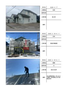 苫小牧市三光町　S様邸の施工写真帳PDF